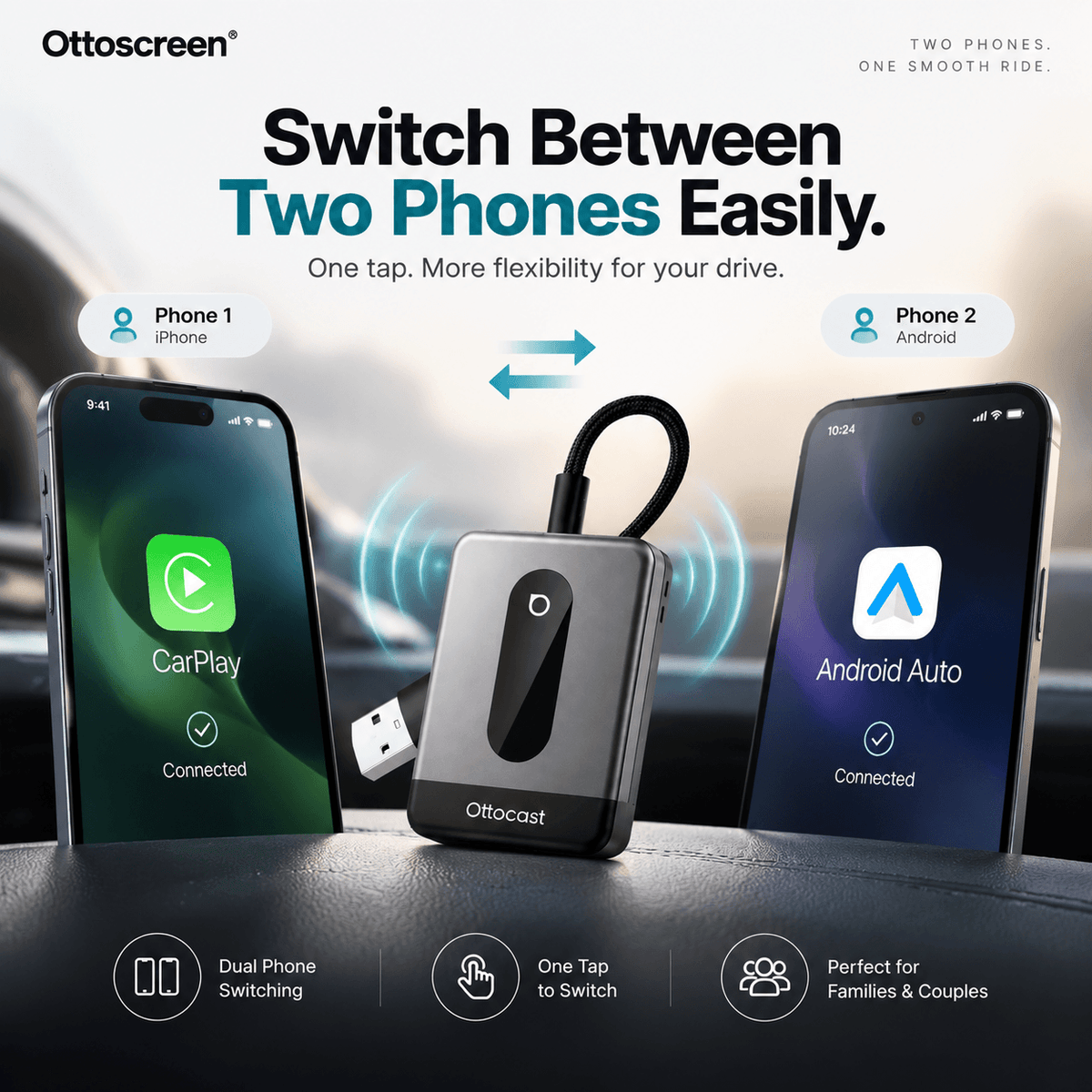 U2Air Edge Wireless CarPlay/Android Auto Adapter