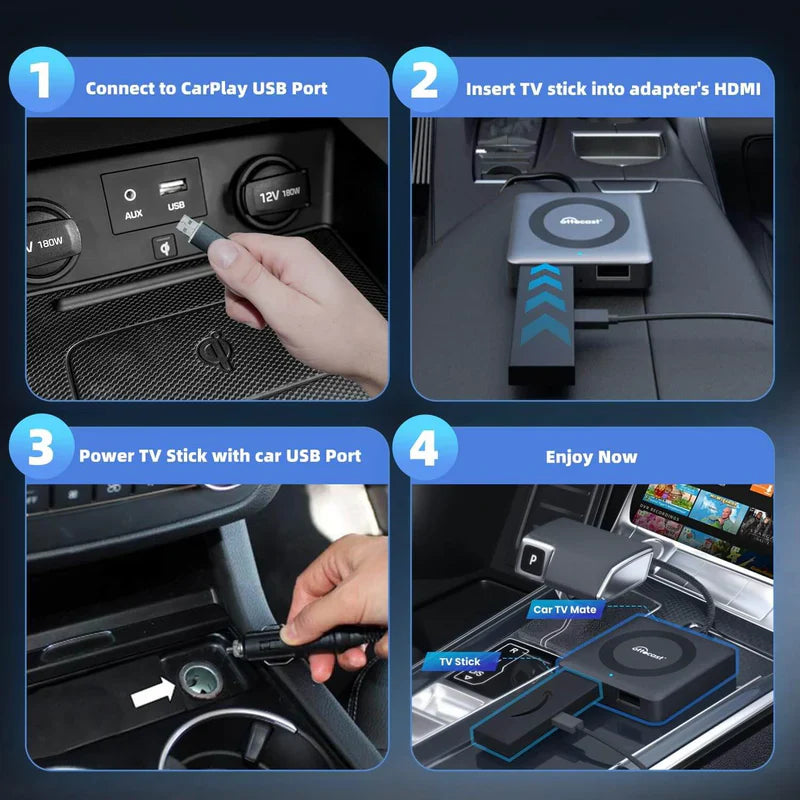 【NEU】Car TV Mate Pro – HDMI-Multimedia- und kabelloser CarPlay-Adapter