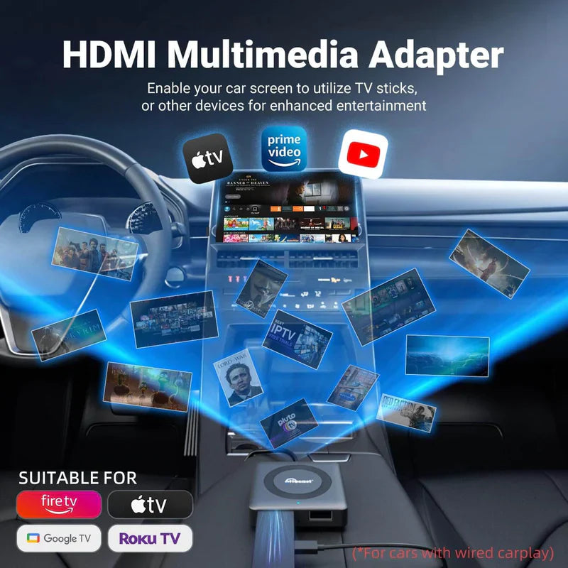 【NEU】Car TV Mate Pro – HDMI-Multimedia- und kabelloser CarPlay-Adapter