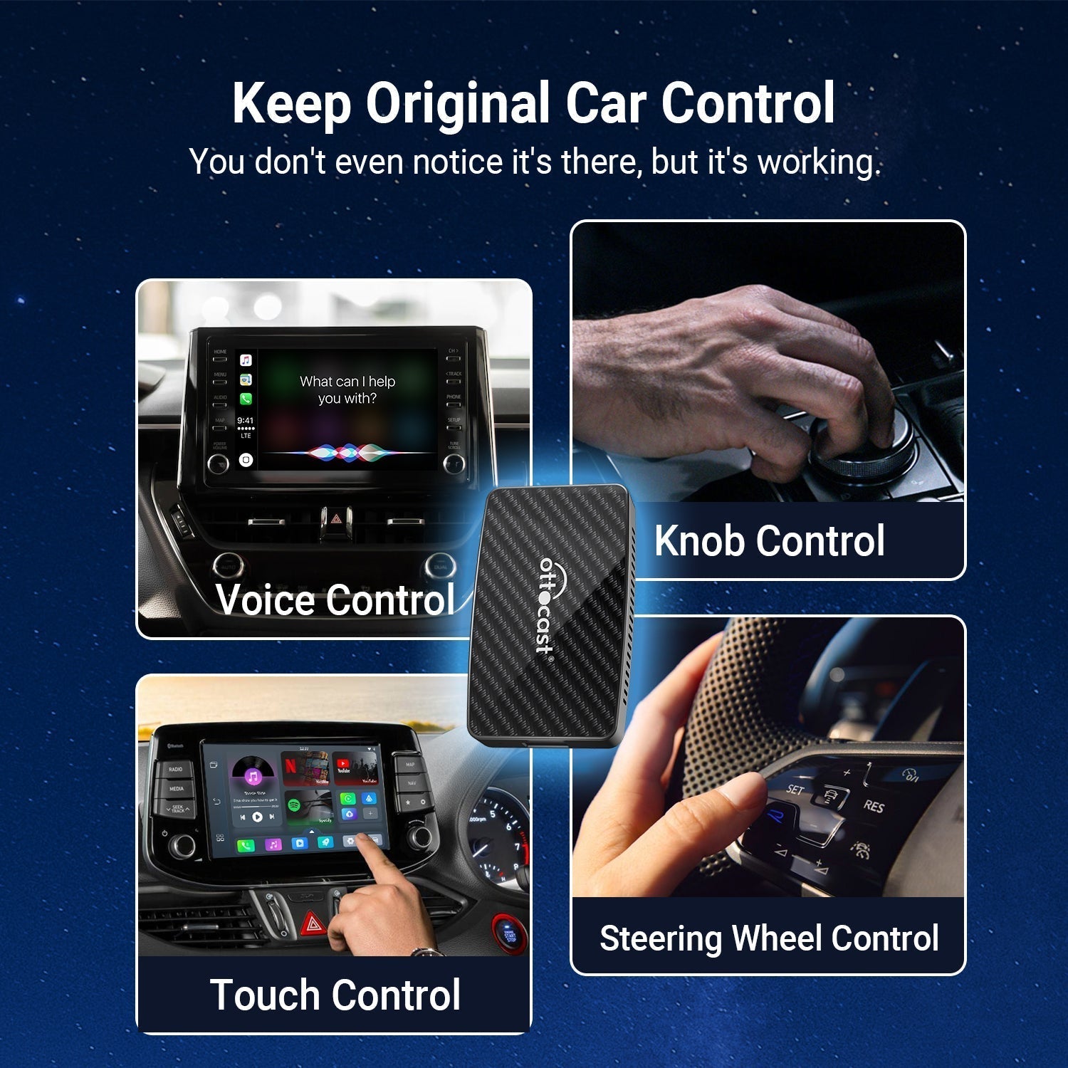 Play2Video Pro wireless CarPlay/Android Auto car box
