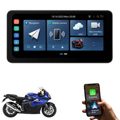 CarPlay Lite C5 Ultra Motorcycle CarPlay Android 12 GPS Display Screen With DVR Camera