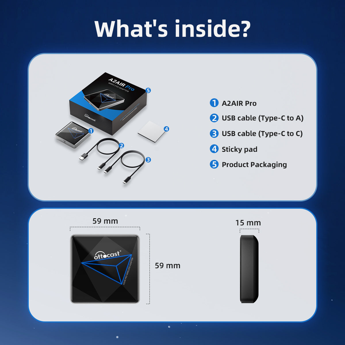 Adaptateur Sans Fil Android Auto A2Air Pro