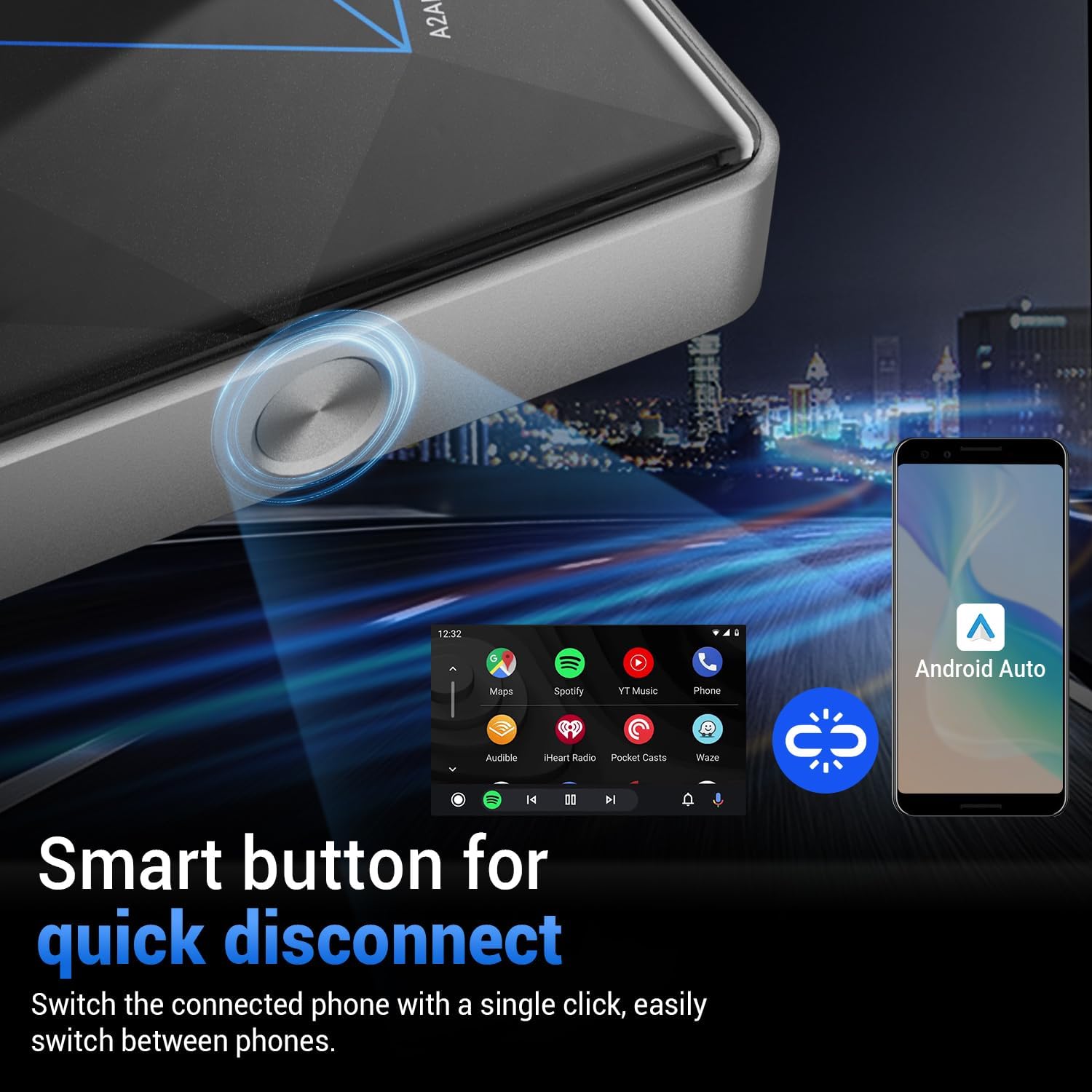 Adaptateur Sans Fil Android Auto A2Air Pro