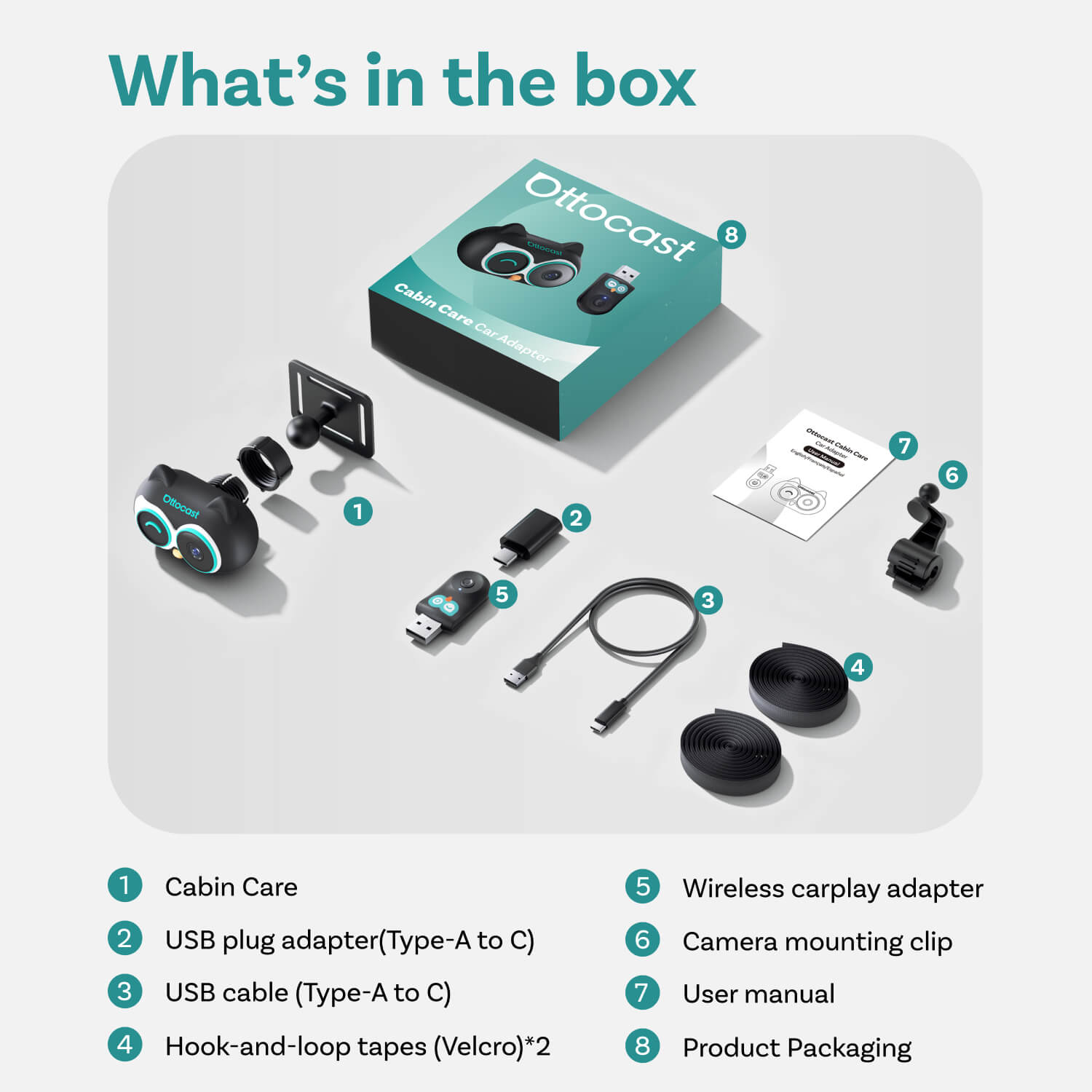 Adaptador Cabin Care CarPlay Inalámbrico