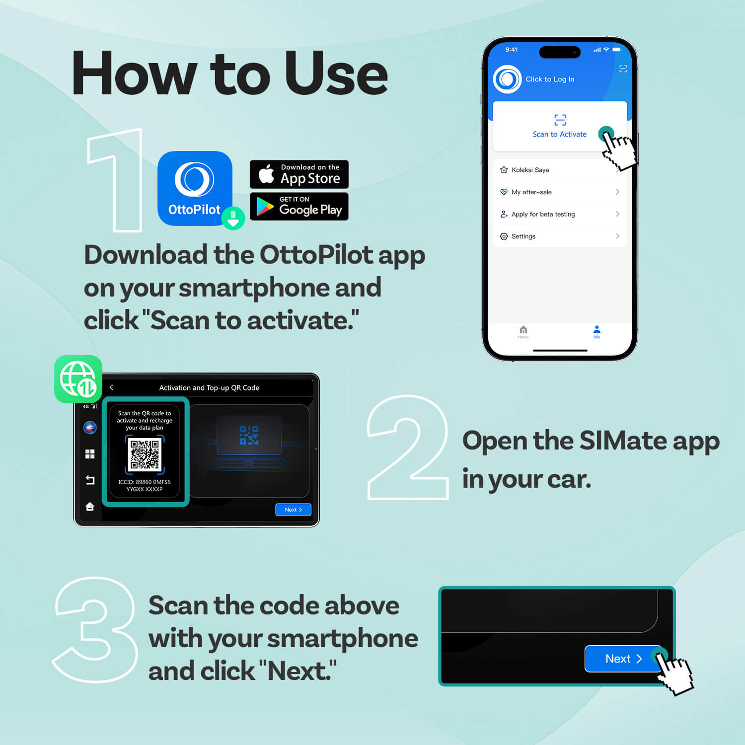 Ottocast CloudSIM 10 GB/30 GB/60 GB/120 GB