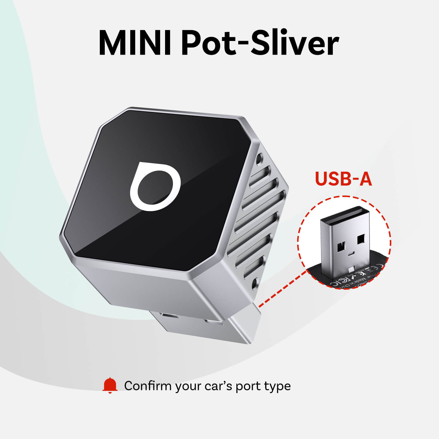 Adaptador inalámbrico Ottocast Mini Cube 3.0 para CarPlay/Android Auto