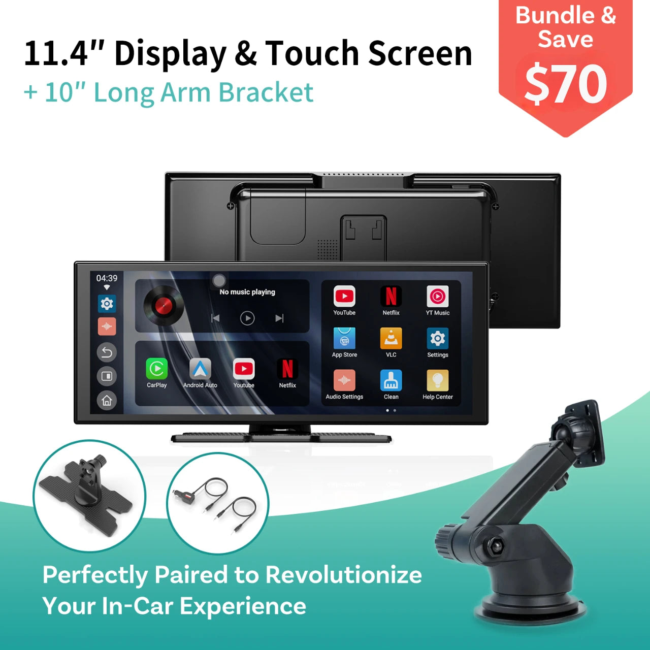 ScreenFlow Portable 11.4‘’ Car Display Screen
