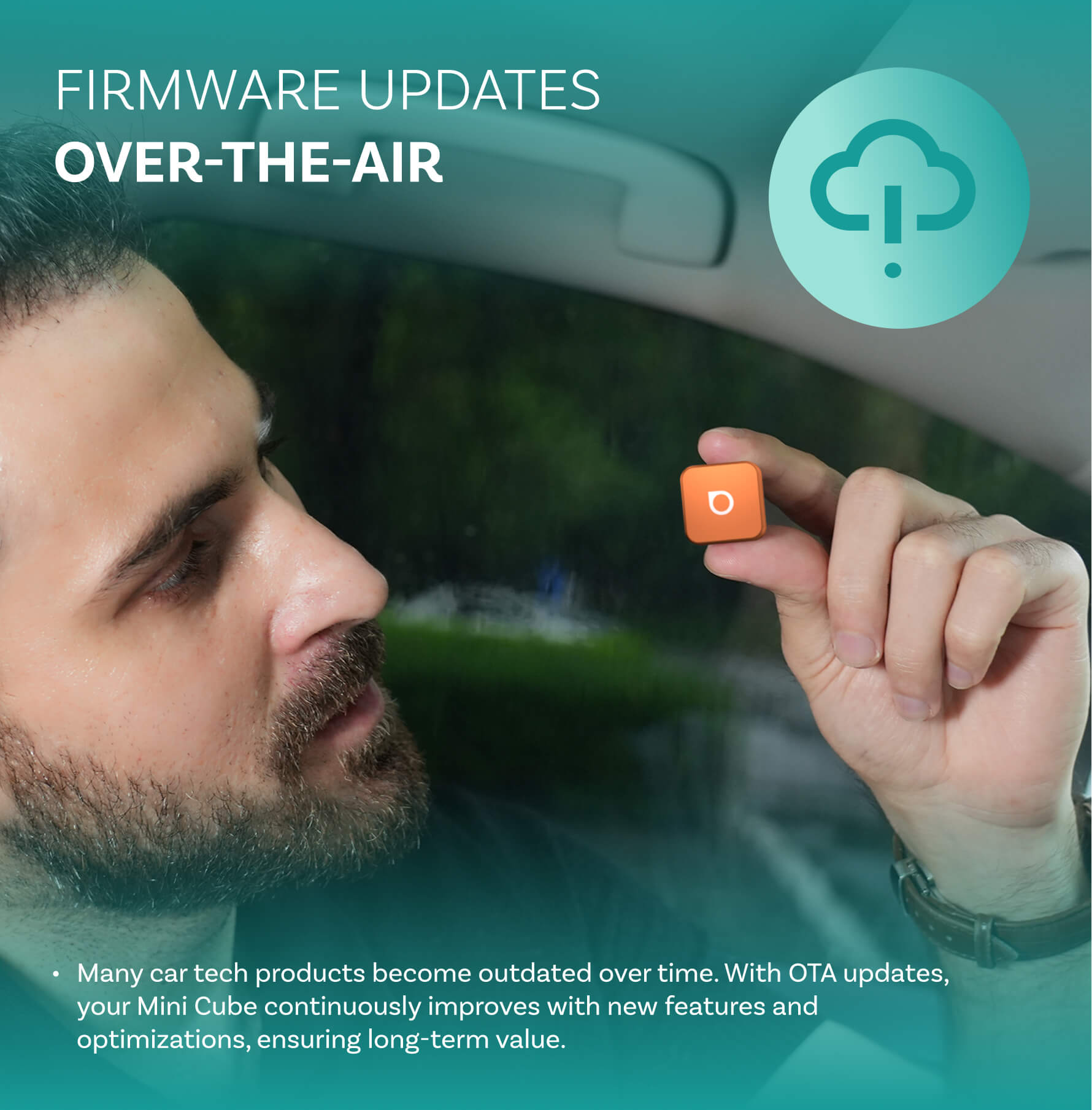 Ottocast mini cube 3.0 Adapter - Cosmic Orange