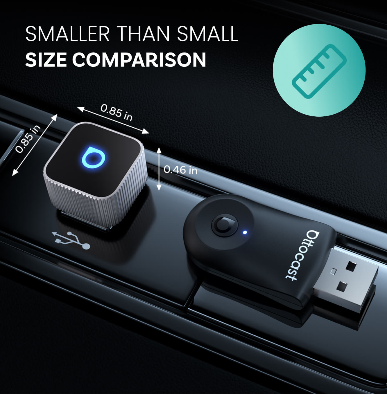 Ottocast Mini Cube 3.0 Kabelloser CarPlay/Android Auto Adapter