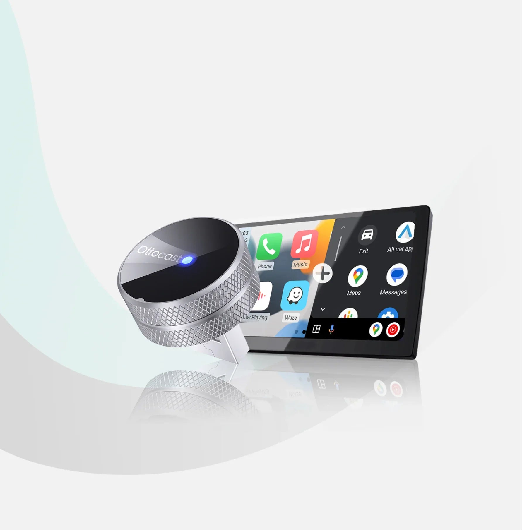 Ottocast Mini Tube Wireless CarPlay/Android Auto Adapter