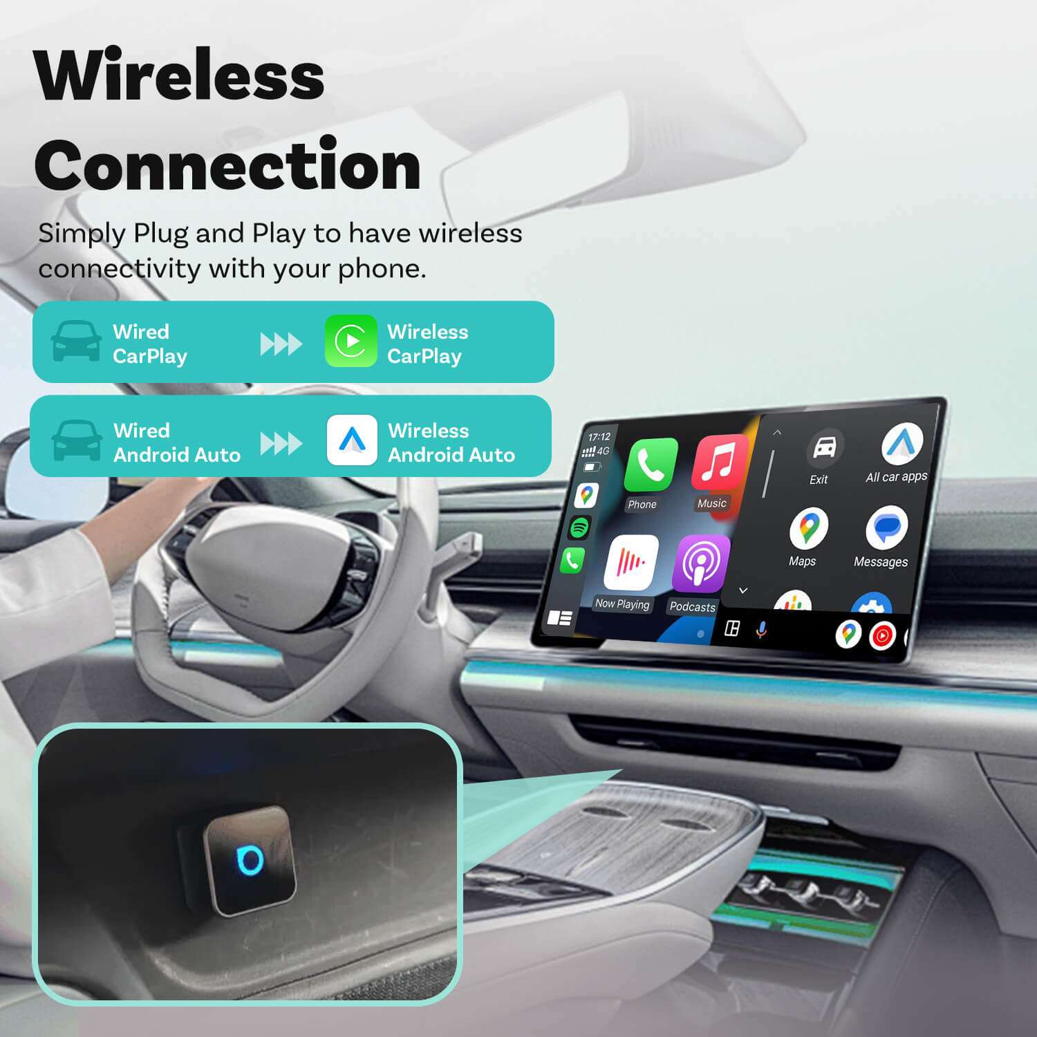 Mini Cube 3.0 Wireless CarPlay/Android Auto