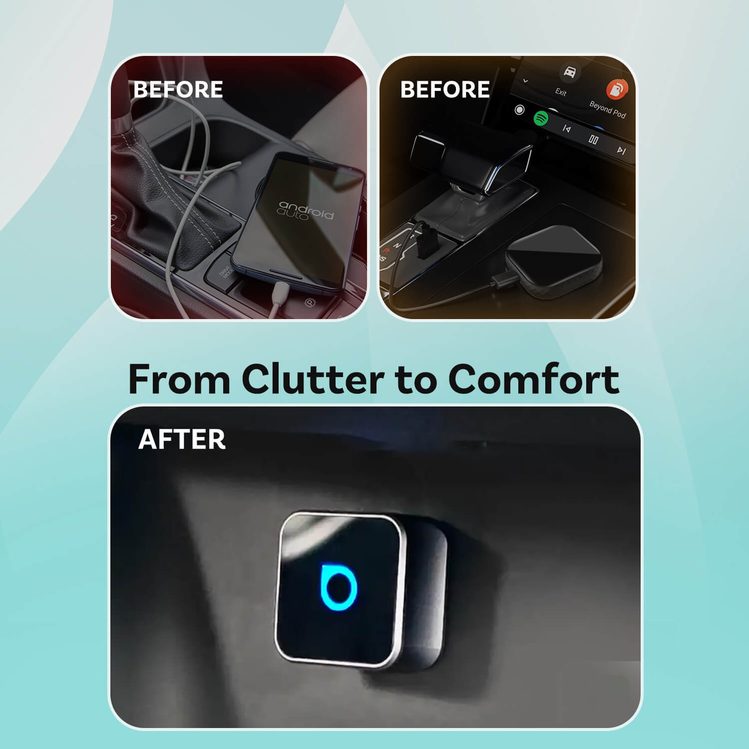 Ottocast Mini Cube 3.0 Wireless CarPlay/Android Auto Adapter