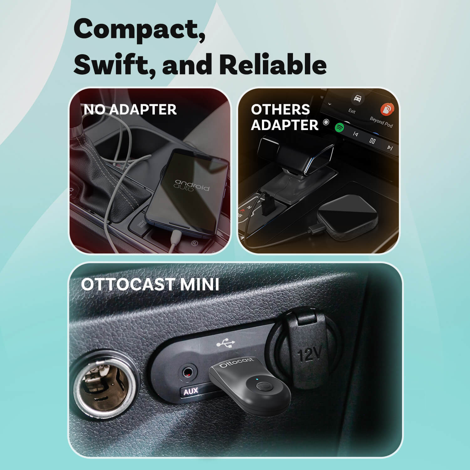 Mini Wireless CarPlay/Android Auto Adapter
