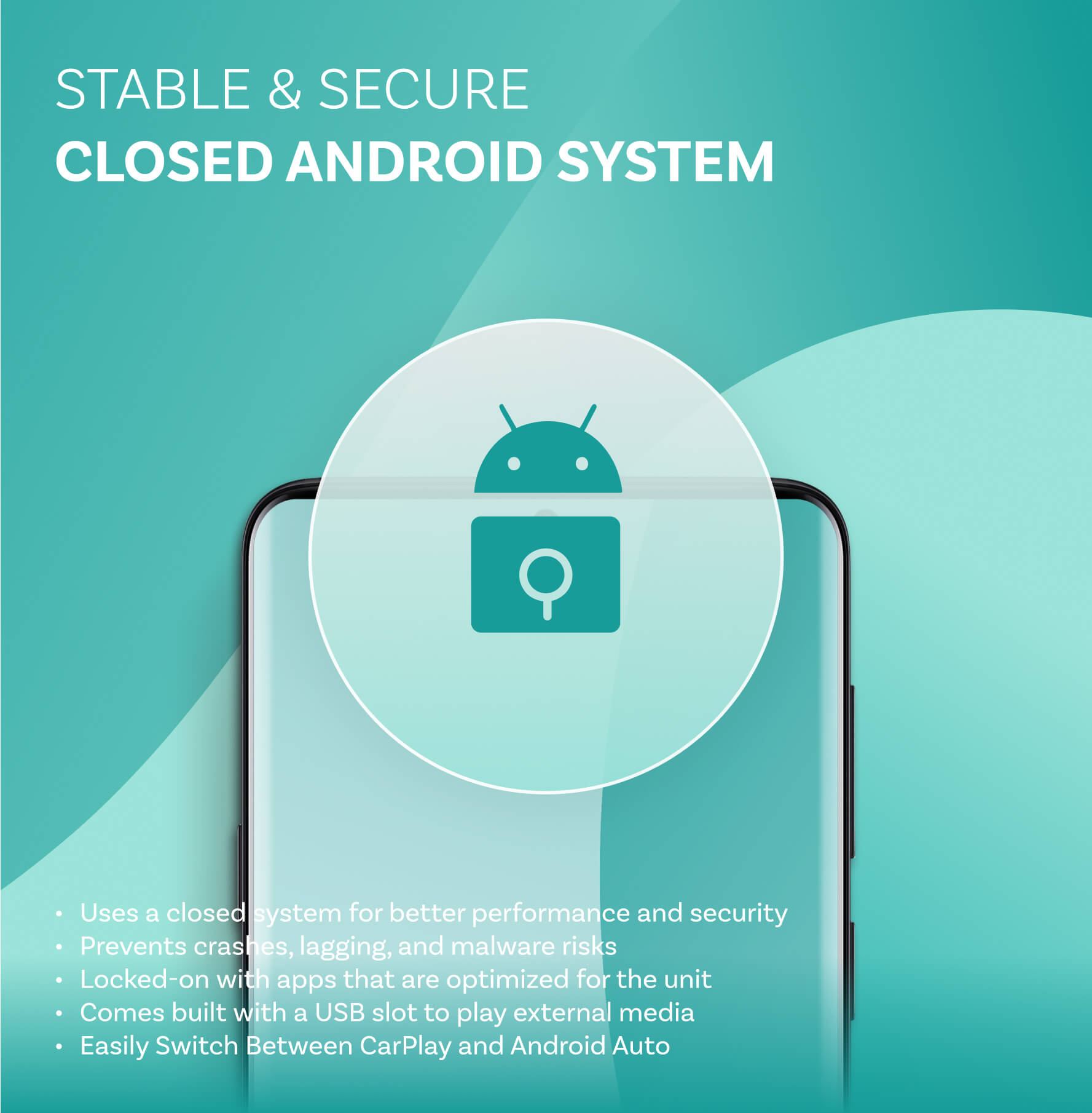 Ottocast® Play2Video Ultra – Autobox für Netflix, YouTube und Prime Video mit kabelloser CarPlay/Android Auto-Unterstützung