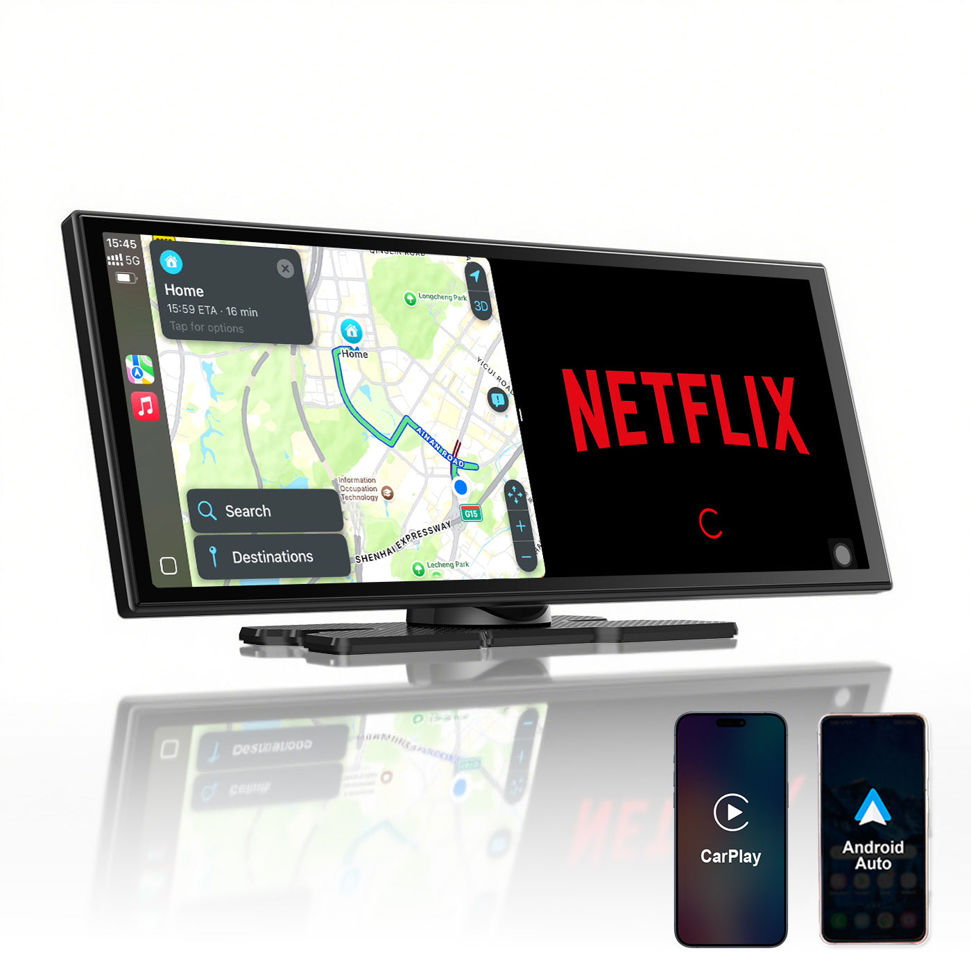 Pantalla portátil para automóvil ScreenFlow