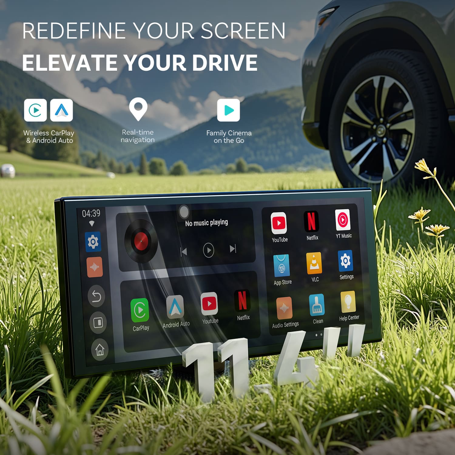 ScreenFlow Portable 11.4‘’ Car Display Screen