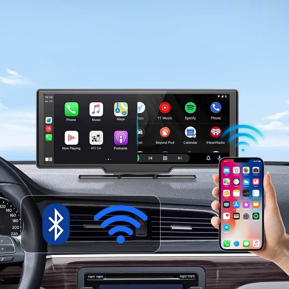 OTTOCAST Wireless CarPlay Adapter & Ottoscreen 7'' Portable Car Stereo