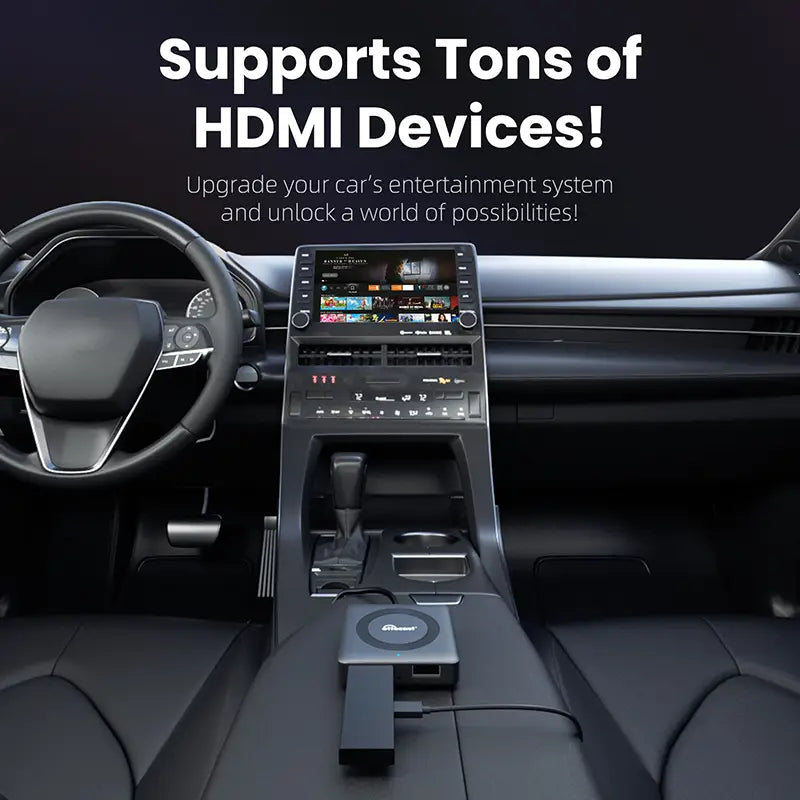 Car Tv Mate Pro Max- Wireless CarPlay & Android Auto with HDMI Multimedia