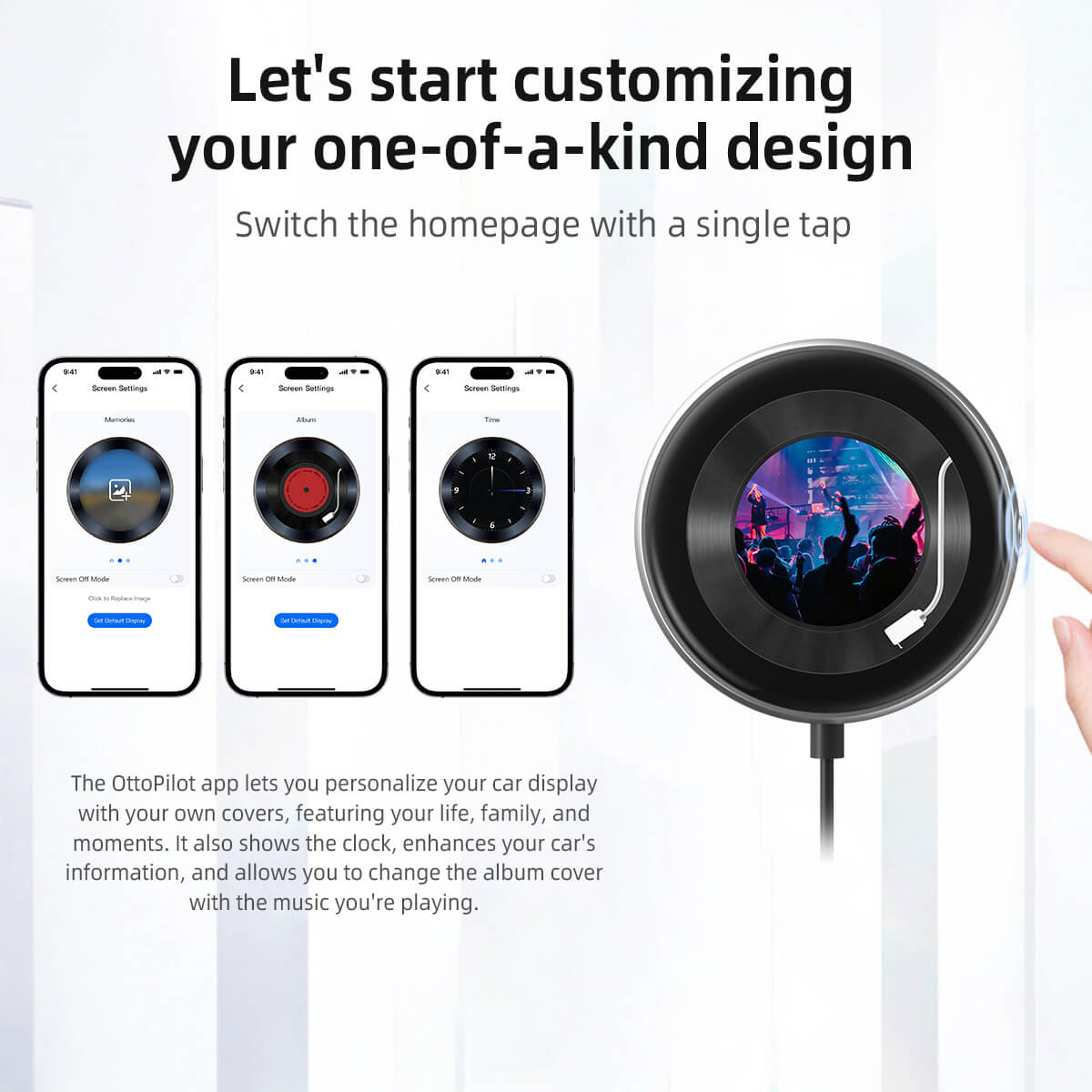 🚀 Hurry! 48% OFF for a Limited Time ⏰💥CarPlay Clip - Smart Digital Photo Frame + Wireless CarPlay