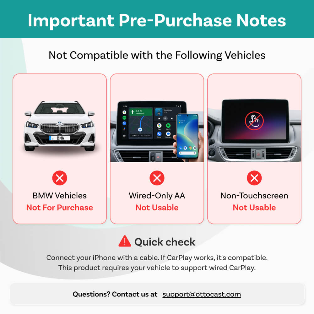 Adaptateur CarPlay sans fil Cabin Care