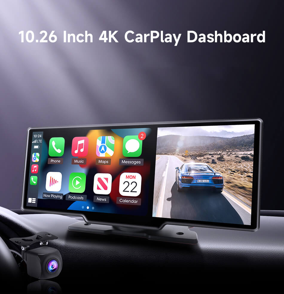 [❄️Prime offer $80 Off] CarPlay Screen Ottoscreen Max 10.26 inches 2.5K
