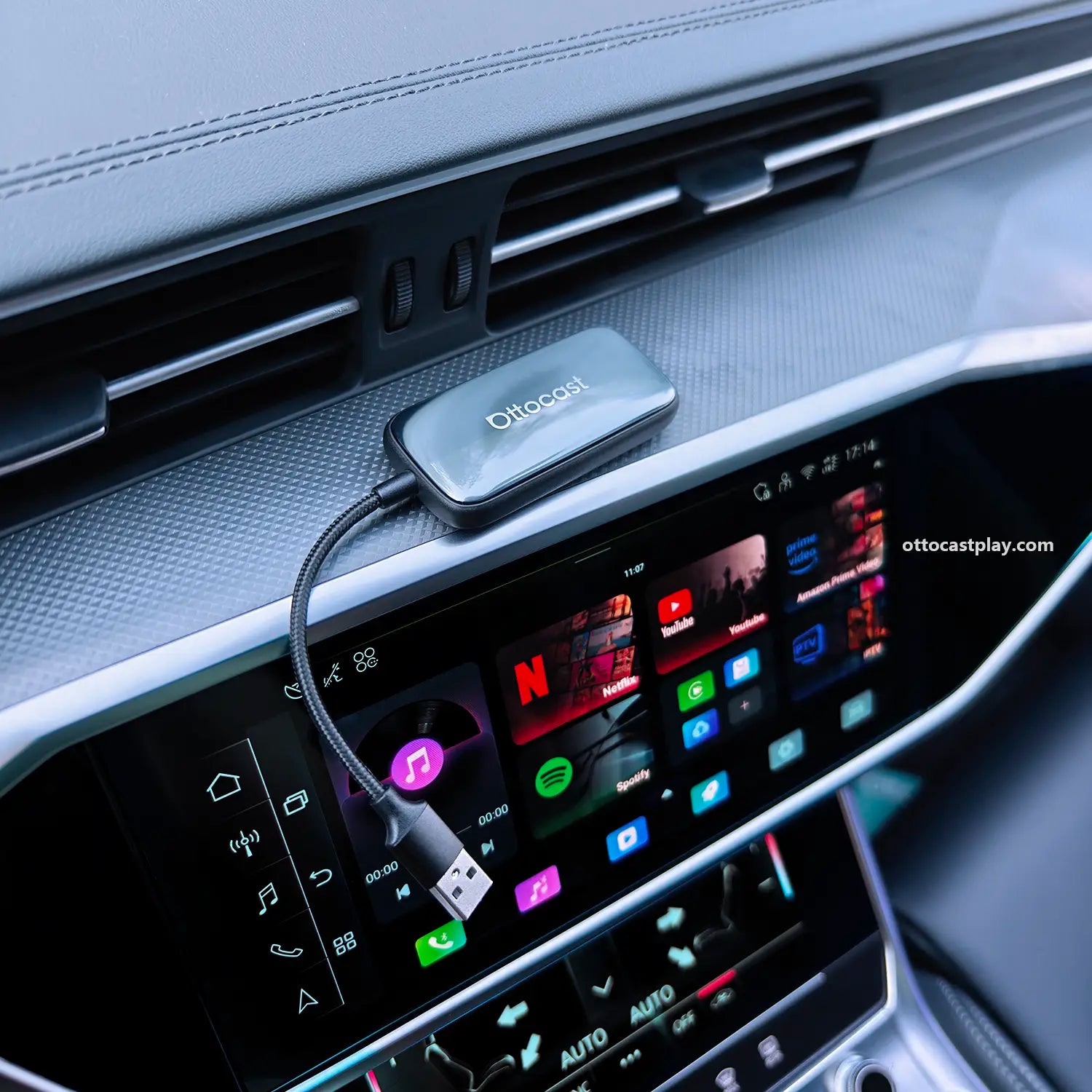 2026 New Play2Video Ultra Netflix YouTube Prime video car box with wireless CarPlay/Android Auto