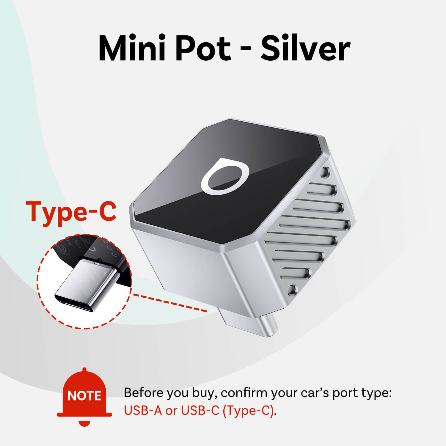 Ottocast Mini Tube Wireless CarPlay/Android Auto Adapter
