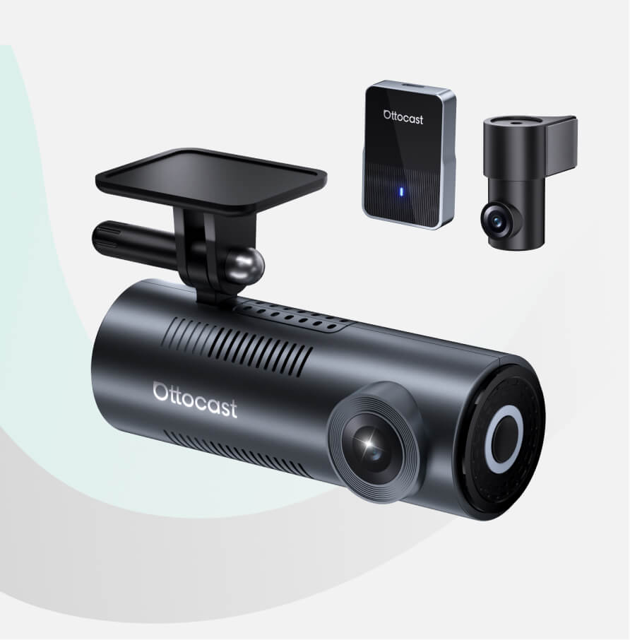 OttoSafe Cam 2-in-1 Dash Cam & Wireless CarPlay Adapter