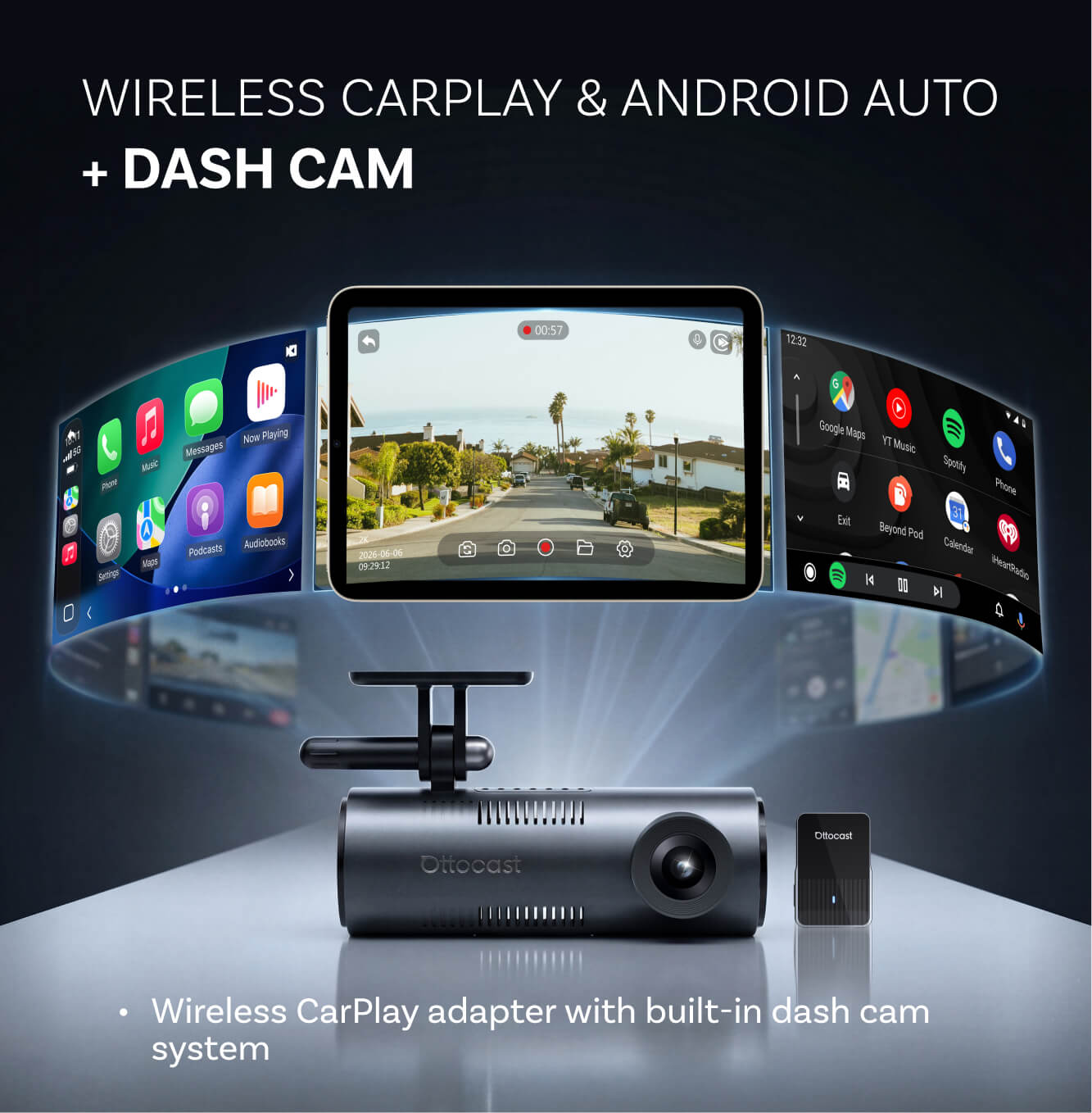 OttoSafe Cam Dash Cam 3-in-1 Adapter