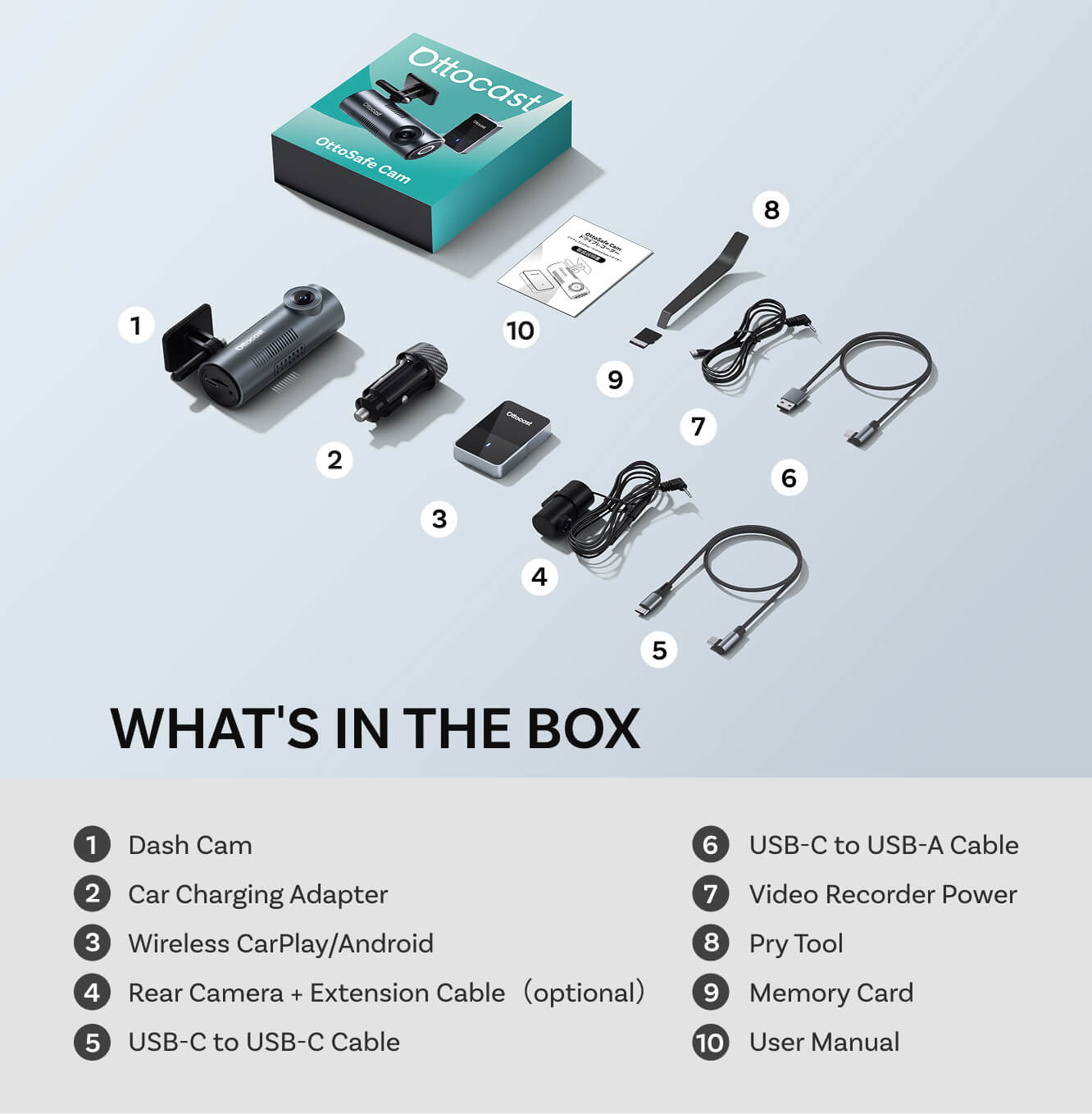 OttoSafe Cam Dash Cam 3-in-1 Adapter