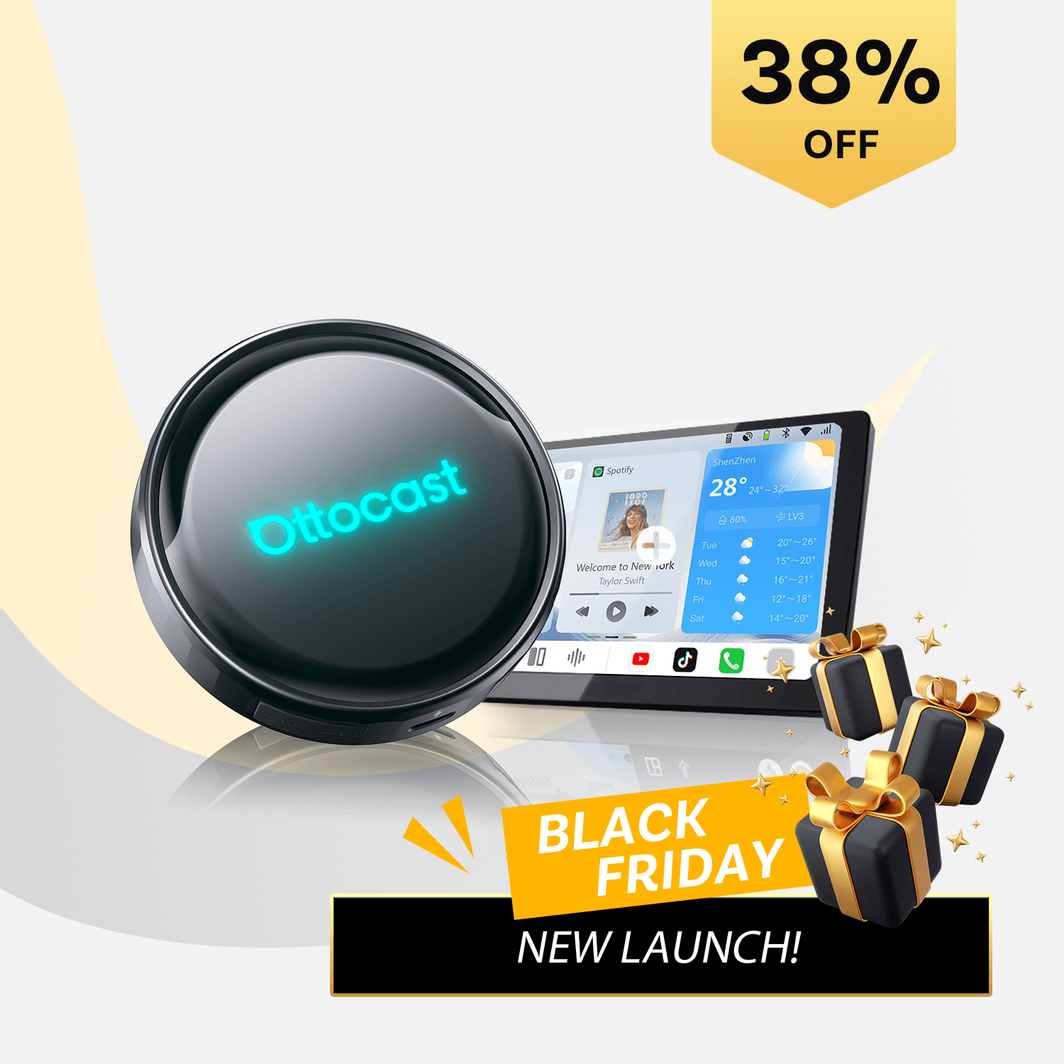 Ottocast P3 Pro CarPlay AI Box