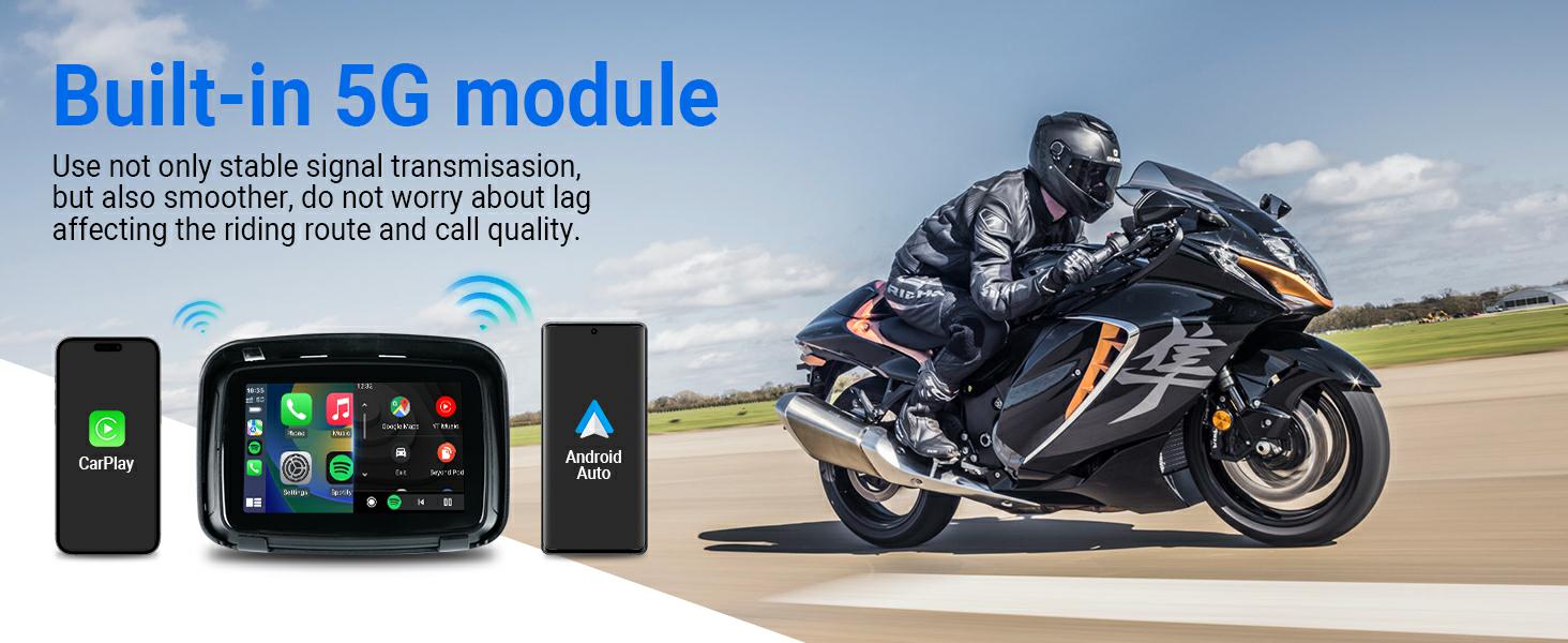 CarPlay Lite C5 Motorcycle GPS Carplay/Android Auto Ottocast