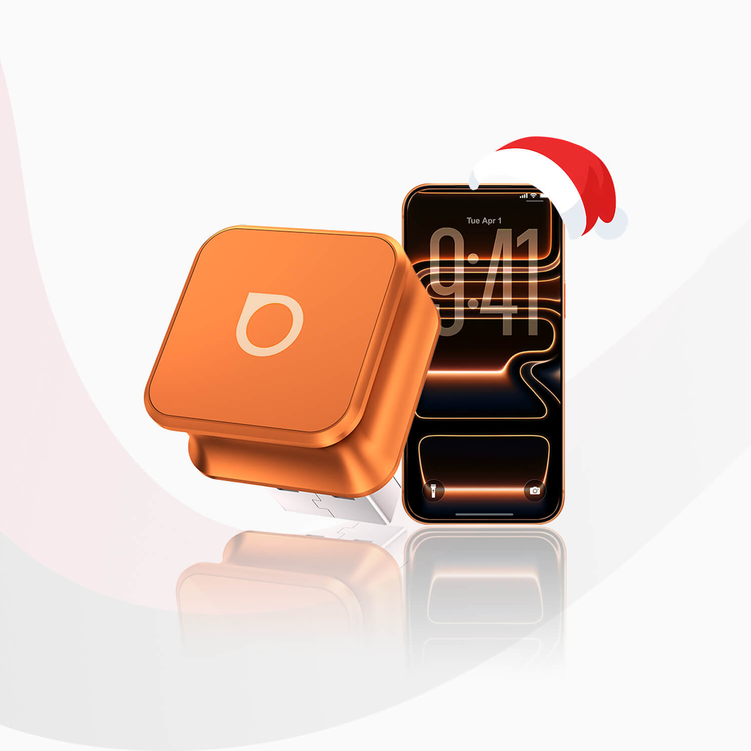 Ottocast mini cube 3.0 Adapter - Cosmic Orange