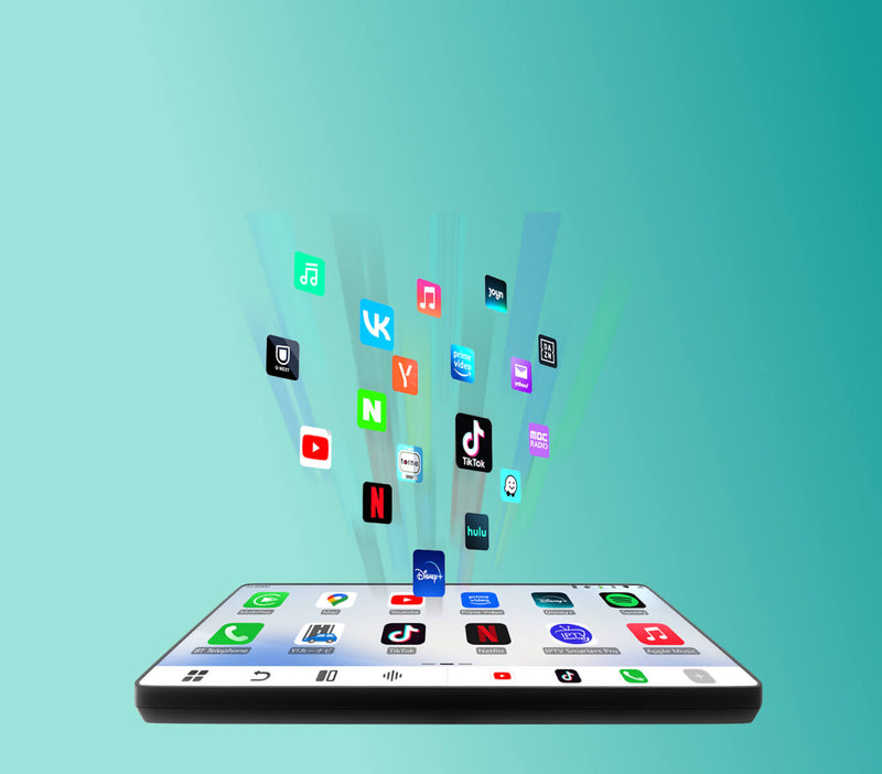 <h3>All Your Favorite Apps on Your Car's Screen</h3>