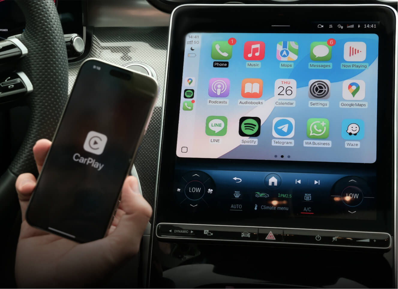 Mini Pico Wireless CarPlay/Android Auto