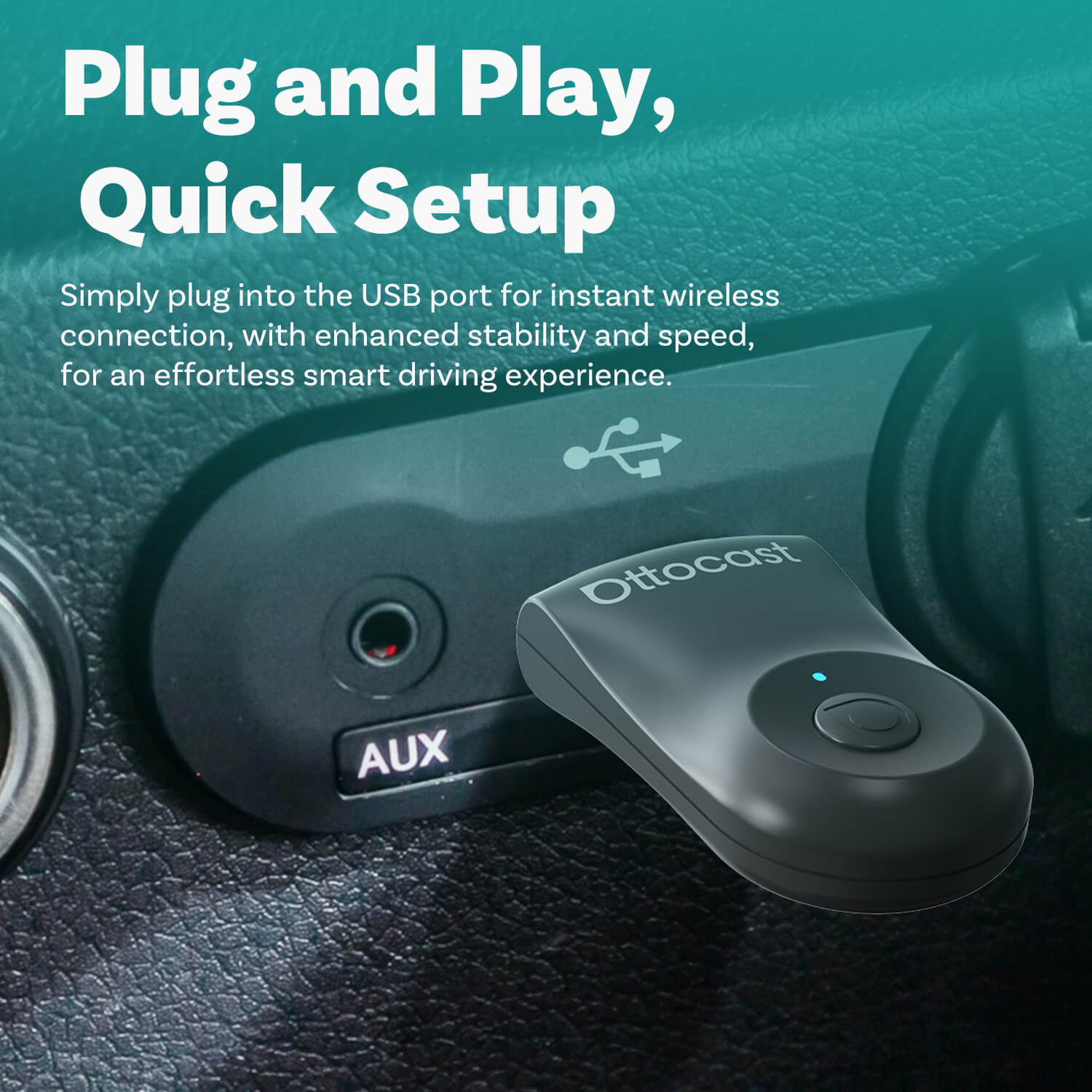 Mini Wireless CarPlay/Android Auto Adapter