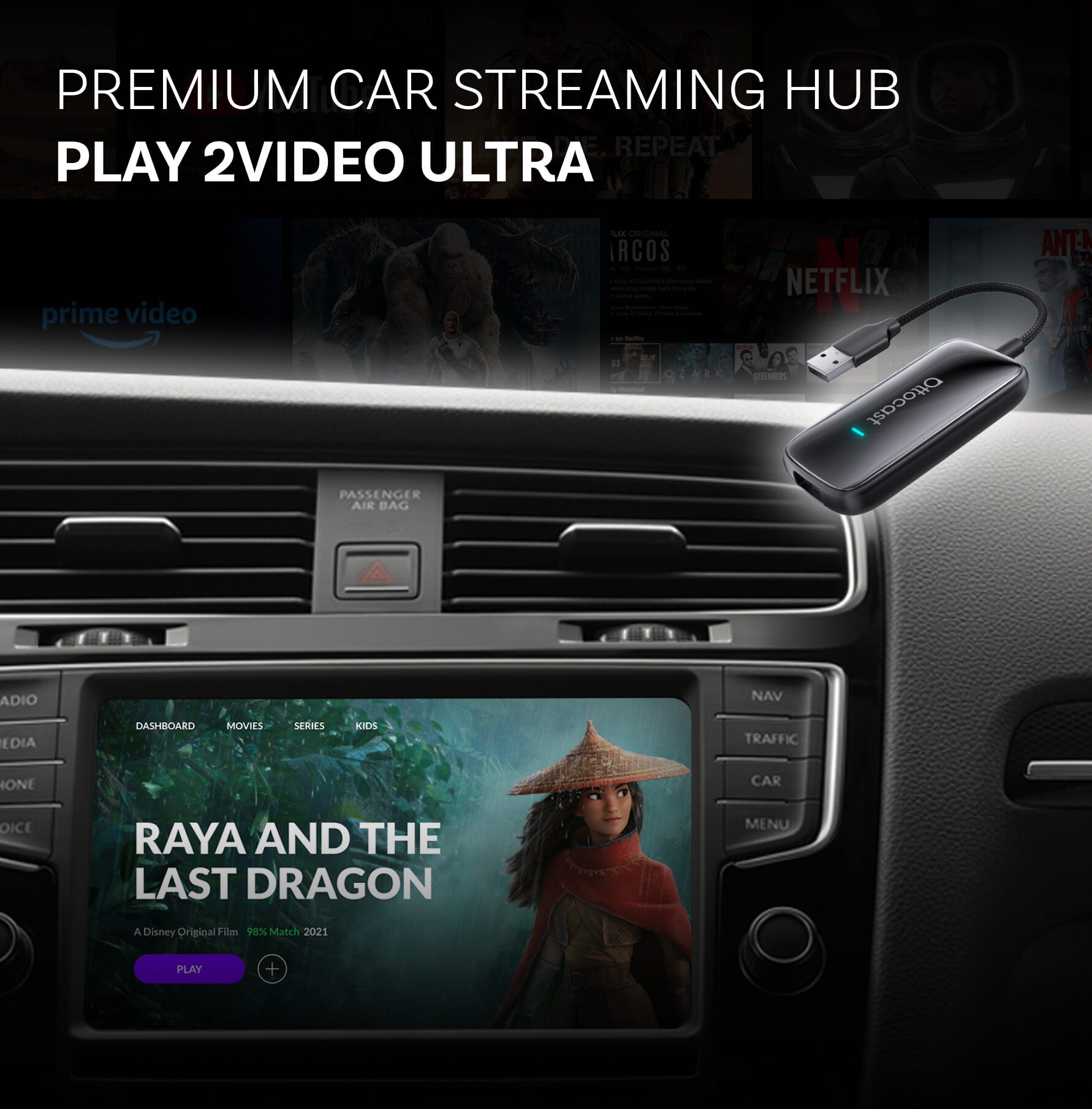 Play2Video Ultra/Netflix, YouTube